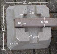 Fundamentsteine Speziell Fur Terrassen Und Gartenhauser Pisos De Terrazas Caseta De Madera Bloques De Cemento