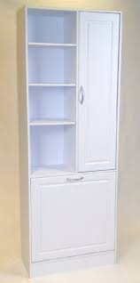Linen Cabinet W Laundry Hamper Amazon Home Amp Kitchen Bathroom Corner Storage Bathroom Corner Storage Cabinet Bathroom Corner Cabinet Base & hamper base cabinets.