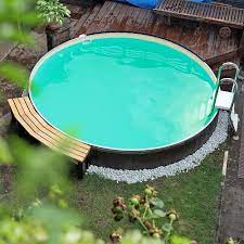 Garten Einzelbecken Stahlwand Rundpool Ps Hq 500 X 150 M Mit Alu Handlauf Folie 08 Mm Sand In 2020 Backyard Pool Swimming Pool Designs Dream Pools