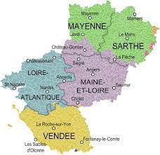 Pays De La Loire Et Provinces Pays De La Loire Wikipedia Pays De La Loire Loire Carte Des Regions