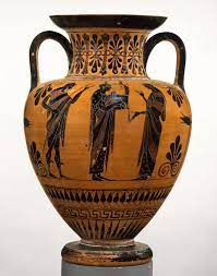 Attributed To An Artist Near Exekias Terracotta Neck Amphora Jar Greek Attic Archaic The Met Ancient Greek Art Greek Art Ancient Greek Architecture