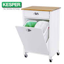 Je Ca 15 Liter Inhalt Masse Ca H 78 5 Cm X B 50 X T 37 Cm Masse Inkl Rollen Unterschrank Abfalleimer Kuchenwagen