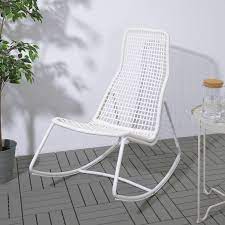 Gubbon Schaukelstuhl Drinnen Draussen Weiss Ikea Osterreich Outdoor Rocking Chairs Ikea Rocking Chair Metal Rocking Chair