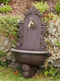 Waschbecken Wandbrunnen Garten Alu Antik Stil Brunnen Waschplatz Bad Wandbrunnen Brunnen Gartenbrunnen