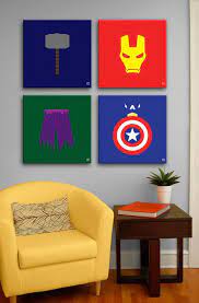 10 Best Marvel Avengers Wall Decor Ideas Home Design And Interior Avengers Painting Superhero Room Avengers Room