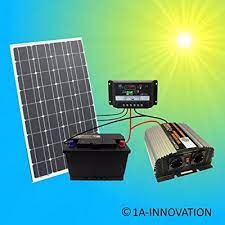 Komplette 220v Solaranlage Tuv Akku 100w Solarmodul 1000w Spannungswandler Gartenhaus Neu Solar Garten Set Camping Wohn Solaranlage Sonnenkraft Sonnenkollektor
