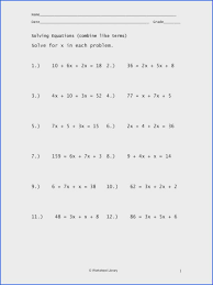 23 Multi Step Equations Worksheet Pdf Multi Step Equation Word Problems Worksheet Combining Like Terms Multi Step Equations Worksheets One Step Equations