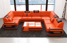 Luxury Sectional Sofa San Antonio U Shape Modern Furniture Living Room Leather Sofa Living Room Corner Sofa Design