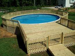 Pool Deck Plans 24 Foot Round Wood Pool Deck Pool Deck Plans Backyard Pool