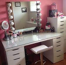 Linnmon Alex Table Makeup Vanity Chair Vanitychair Beauty Room Vanity Vanity Makeup Rooms