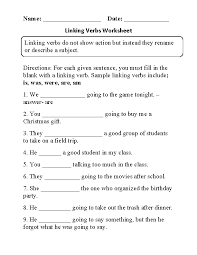 Englishlinx Com Verbs Worksheets Linking Verbs Verb Worksheets Linking Verbs Worksheet