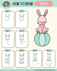 Learn How To Draw A Rabbit Sitting In A Ball With These Super Easy Steps Great For Kids And Beginners You W Rabbit Drawing Bunny Drawing Step By Step Drawing