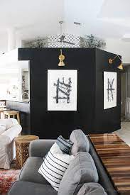 I know this is a bit niche in that most people do not have a full wall of cabinetry in their bedroom (at least, now in the us) with a bed built in, but in case you do, or are thinking up. I Painted My Living Room Wall Black House Mix