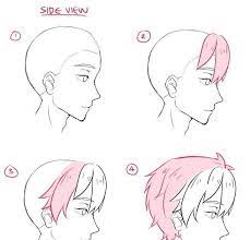 Hairstyle Drawing Reference Curly Hairstyle Drawing Reference Anime Drawings Tutorials Drawing Tutorial Guy Drawing