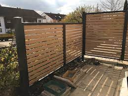 Infos Unter Www Myport Gmbh De Zaun Sichtschutz Design Architecture Makale 3 Aus Holzoptik Mit Myport Garden Design Building A Fence Backyard