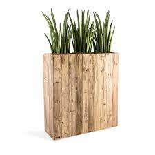 Pflanzkuebel Blumentopfe Raumteiler Woodline High Box Dark Flame Wood Rechteckig Holz F475 Beim Spezialisten Raumteiler Pflanzen Raumteiler Raumteiler Holz
