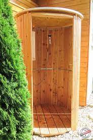 Gartendusche Mit Warmwasser Vom Gasdurchlauferhitzer Outdoor Shower With Hot Water From Gas Boiler Gartendusche Saunahaus Garten Solardusche Garten