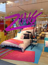 Bring In The Zing With Pops Of Colour At Habitat Shop Tottenham Court Road Store In London House Colors Outdoor Bed Color Pop