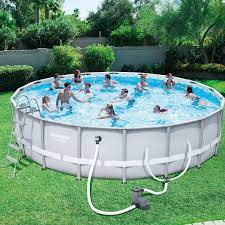 Stay Cool This Summer When You Get The Bestway Steel Pro 18 Foot X 48 Inch Frame Pool Set Swimming Pool Designs Swimming Pools Pool Designs