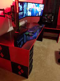 Pc Schreibtisch 35 Lovely Gaming Puter Desk Ekgram Video Game Rooms Gaming Desk Gaming Office Desk