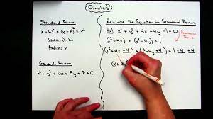 Review Of Circles Rewriting Into Standard Form Standard Form Math Concepts Email Subject Lines