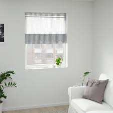 Ringblomma Roman Blind White Blue 34x63 Ikea In 2020 Roman Blinds Living Room White Curtains Living Room Living Room Sliding Doors