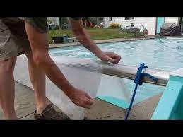 Strapless Solar Blanket Wind Up Method Youtube Solar Pool Cover Solar Cover Solar Pool