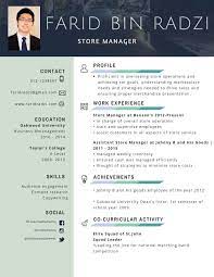 Contoh Curriculum Vitae Modelo Desain Cv Desain Resume Cv Kreatif