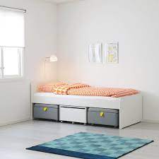 Slakt Storage Seat Section Ikea Bed Frame With Storage Bed Frame Bed Base