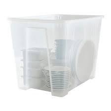 Samla Box Clear 22x15 X16 17 Gallon Ikea Ikea Samla Ikea Box With Lid