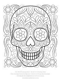 With symbolic meaning from the mexican day of the dead, the sugar skull is representative of the dead. Skull Printable Coloring Pages Coloring Home