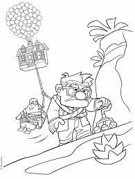 Cute ladybug looks up at the sky. Up To Color For Children Up Kids Coloring Pages