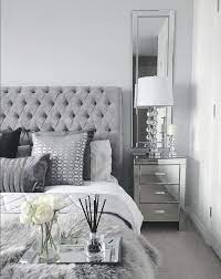 Grey Bedroom Inspo Grey Interior Bedroom Silver Mirror Side Tables Grey Bedroom Decor Mirrored Bedroom Furniture White And Silver Bedroom