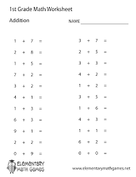 Free Printable Simple Addition Worksheet For First Grade 1st Grade Math Worksheets First Grade Math Worksheets Math Addition Worksheets