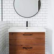 Ikea Godmorgon Ikea Hack Godmorgon Hack Walnut Fronts Modern Vanity Vanity Design Bathroom De Ikea Bathroom Accessories Vanity Design Ikea Bathroom