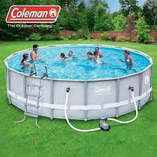 Bestway Power Steel 16 X 48 Frame Swimming Pool Set With Filter Pump Ladder And Cover Walmart Com Plastic Swimming Pool Coleman Pool Swimming Pools