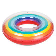 Amazon Com Sunnylife Inflatable Pool Float Inner Tube Floating Ring Rainbow Sports Outdoors Rainbow Pools Inflatable Pool Floats Inflatable Pool