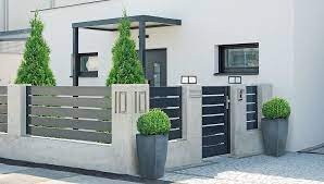 Triest Aluzaun Lattenzaun Anthrazit Vorgarten Zaun Ideen Vorgarten Zaun Zaun Anthrazit