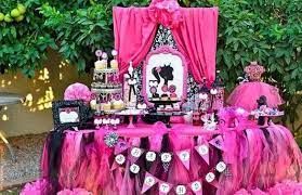 Table Set Birthday Party Decoration With Theme Barbie And All In Pink To Look Beautiful Vintage Barbie Party Barbie Birthday Party Barbie Theme