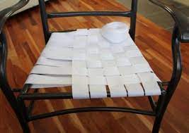 Reweaving A Chair Seat Patio Chairs Makeover Patio Furniture Makeover Patio Furniture Redo