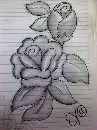 Easy Pencil Drawing Google Zoeken Doodles Pinterest Easy Flower Sketch Pencil Pencil Drawings Easy Rose Sketch