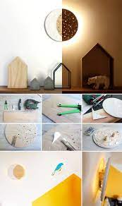 Gingered Things Craft Wood Lamp Kids Room Night Light Moon Diy Nachtlicht Lampe Holz Li Kinderzimmer Selber Machen Nachtlicht Kinderzimmer Haus Deko