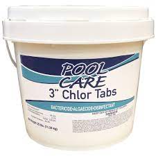 Qualco Pool Care 36125 Swimming Pool Chemical 3 Inch Chlorine Tablets 25 Pounds As Shown Pool Chemicals Swimming Pool Chemicals Pool Care
