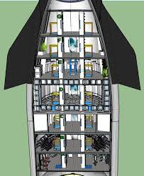 American aircraft interior designer jim murphy has made a concept for the interior of spacex's starship with acceleration seats needed for takeoff and landing placed in individual cabins and acting as transformable beds. Spacex Starship Interior Concept For 100 Passengers Human Mars