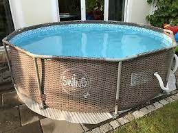 Frame Pool Swimming Pool 305x76cm Schwimmbecken Stahlrohrbecken Rattan Ebay In 2020 Schwimmbecken Swimming Pool Pool