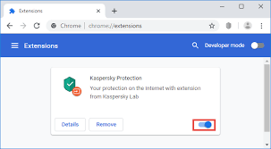 How To Enable The Kaspersky Protection Extension In Google Chrome Mozilla Firefox And Microsoft Edge Based On Chromium