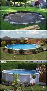 Rundpool Stahlwandpool Rund Hinterhof Pool Landschaftsbau Gartenpools Garten
