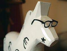 With Glasses Dala Horse Painting On Wood Ikea Paint