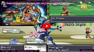 Pokemon Super Heart Red Alpha Gba Gen 7 Mega Evolution New Graphics Nds Style More Pokemon Super Mega Evolution Pokemon