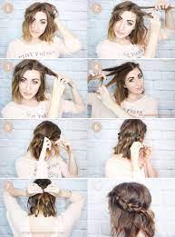 After all, ladies donning a short hairdo forgo the opportunity to braid their hair or wear it in a ponytail when you have short hair, you'll need more rollers, especially for tight curls. Cool Hair Tutorials For Summer Messy Braided Crown Easy Hairstyles And Creative Looks For Hair Beachy Wa Hair Styles Short Hair Styles Medium Hair Styles